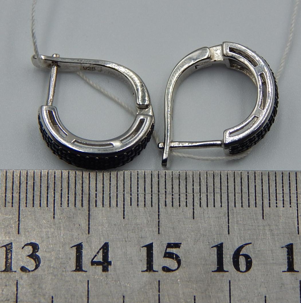 Срібні сережки з цирконієм (32557756) 2