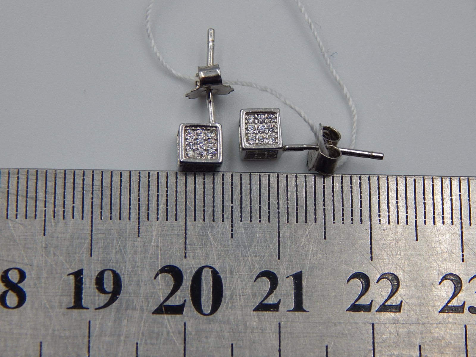 Серебряные серьги с цирконием (33745395) 3