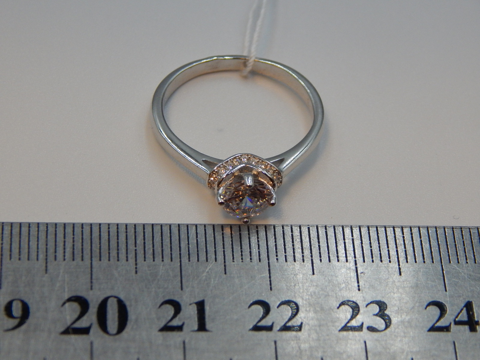 Серебряное кольцо с цирконием (30536669) 2