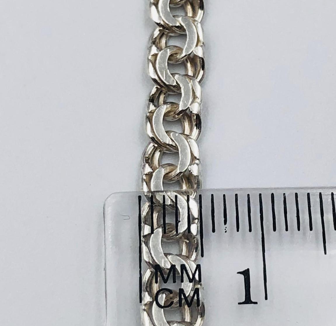 Серебряная цепь с плетением Бисмарк (33720255) 2