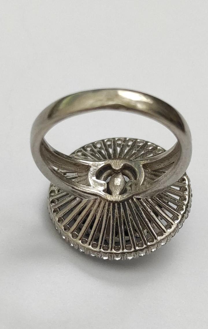 Серебряное кольцо с цирконием (33769462) 8
