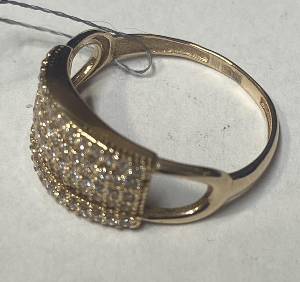 Кольцо из красного золота с цирконием (32571733)  3