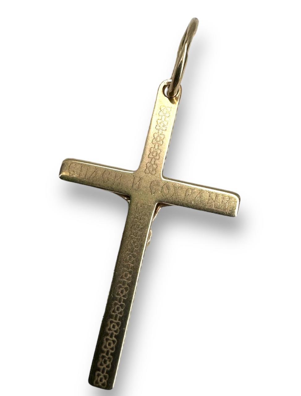 Підвіс-хрест з червоного золота (32344372) 1