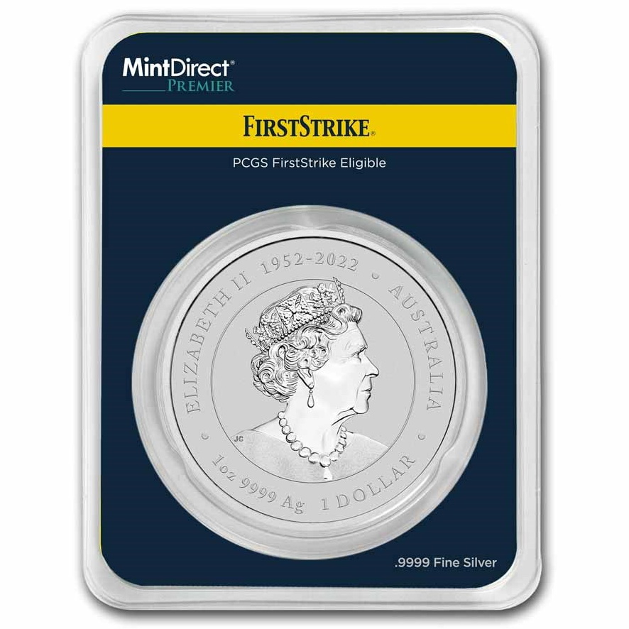 Серебряная монета 1oz Год Дракона 1 доллар 2024 Австралия (MD Premier + PCGS FirstStrike) (32643920) 2