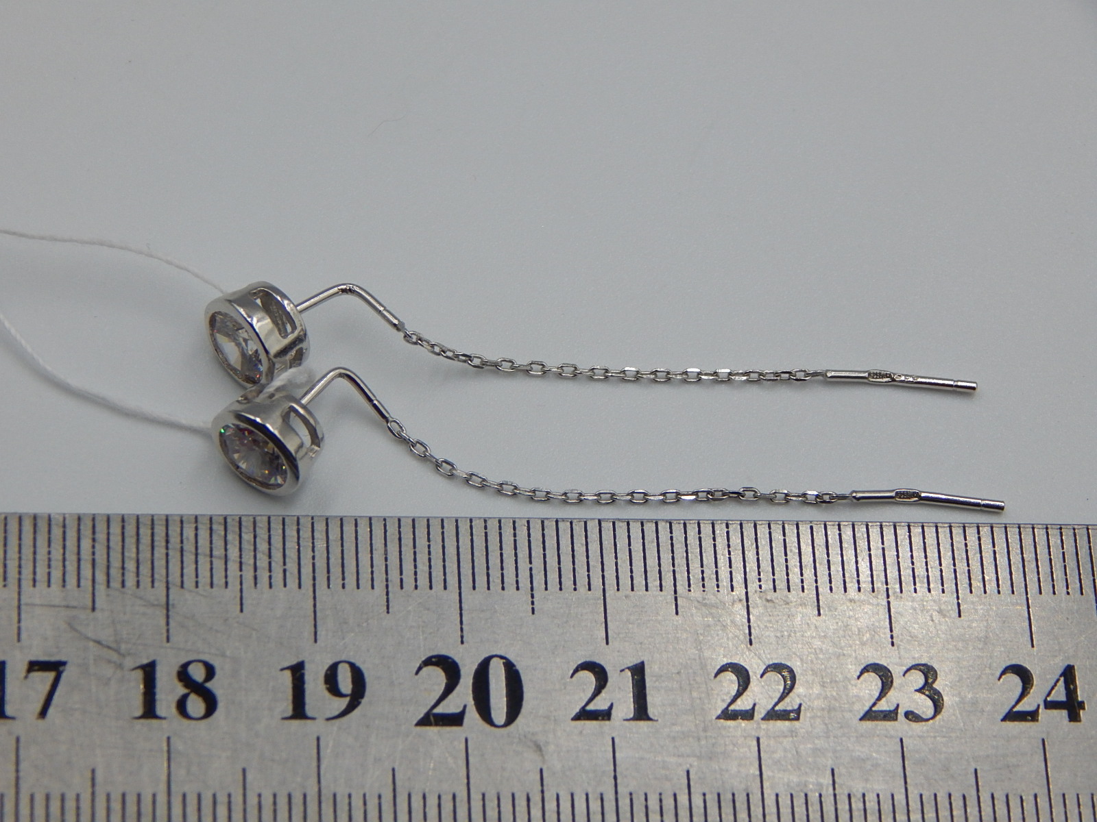 Срібні сережки з цирконієм (31061330) 3