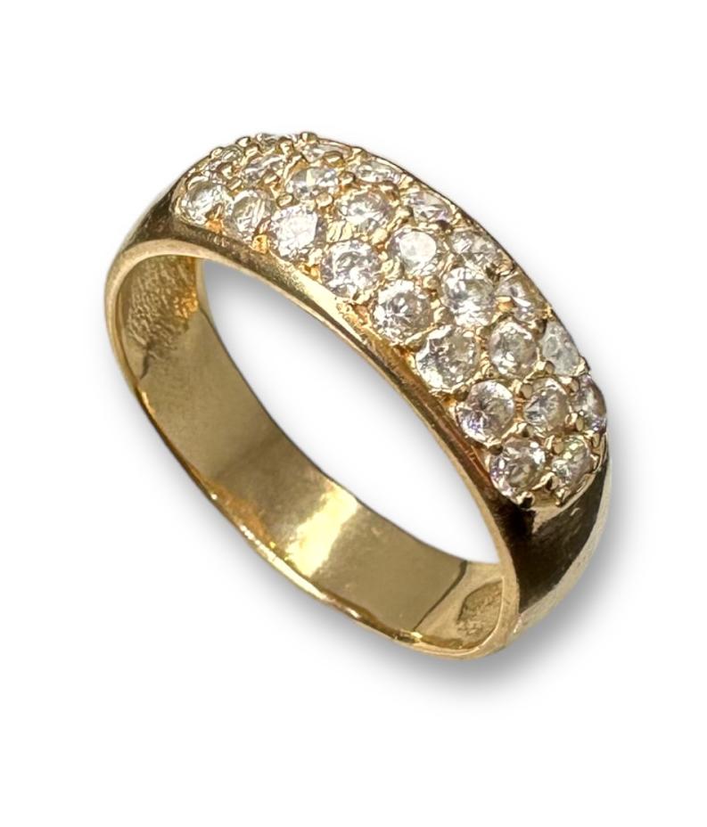 Кольцо из красного золота с цирконием (31205053) 0