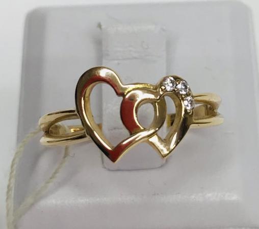 Кольцо из красного золота с цирконием (29382688) 0