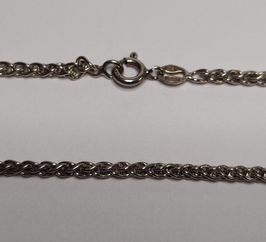 Серебряная цепь с плетением Колосок (32750137) 0