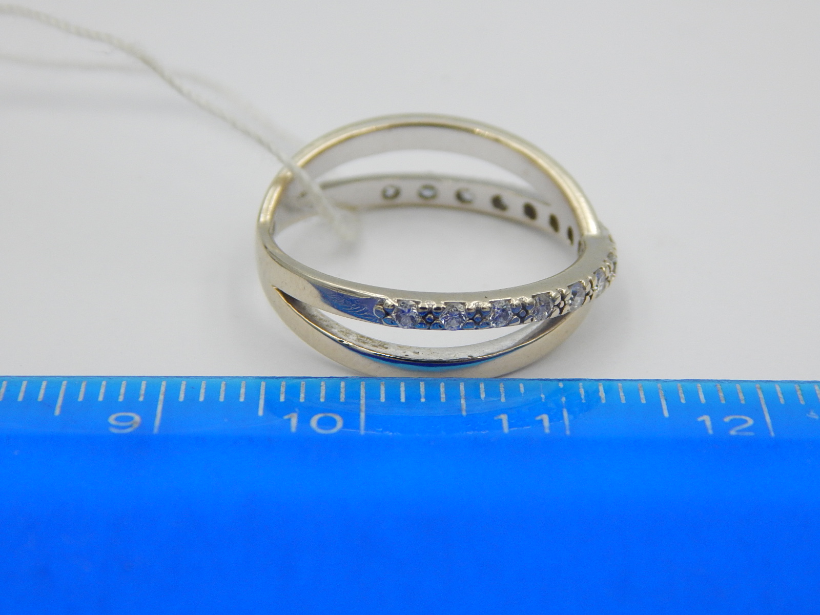 Кольцо из белого золота с бриллиантом (-ми) (28660478 5