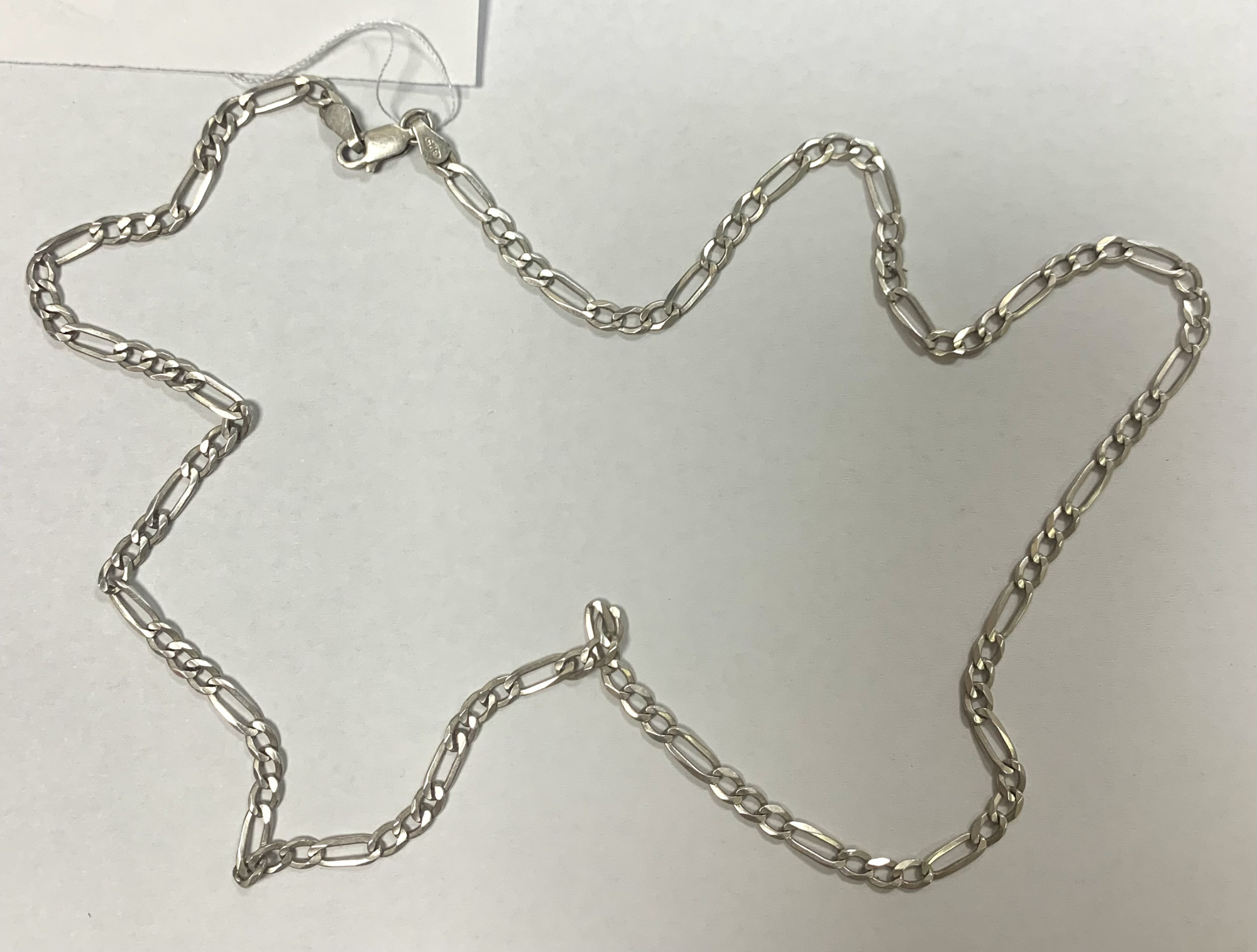 Серебряная цепь с плетением Картье (33827243) 3