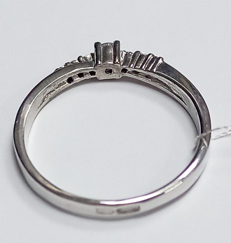 Серебряное кольцо с цирконием (28172422) 2