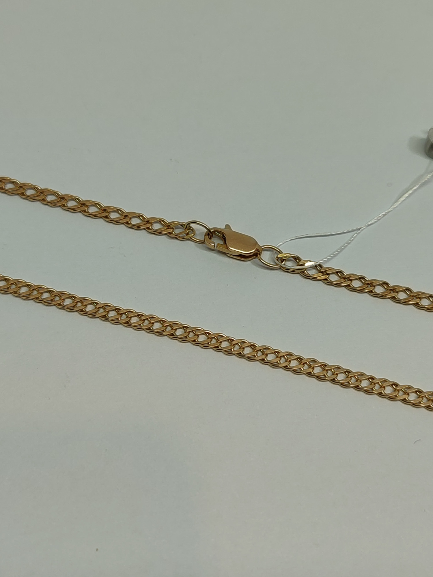 Ланцюжок з червоного золота з плетінням подвійний Ромб (33392988) 5