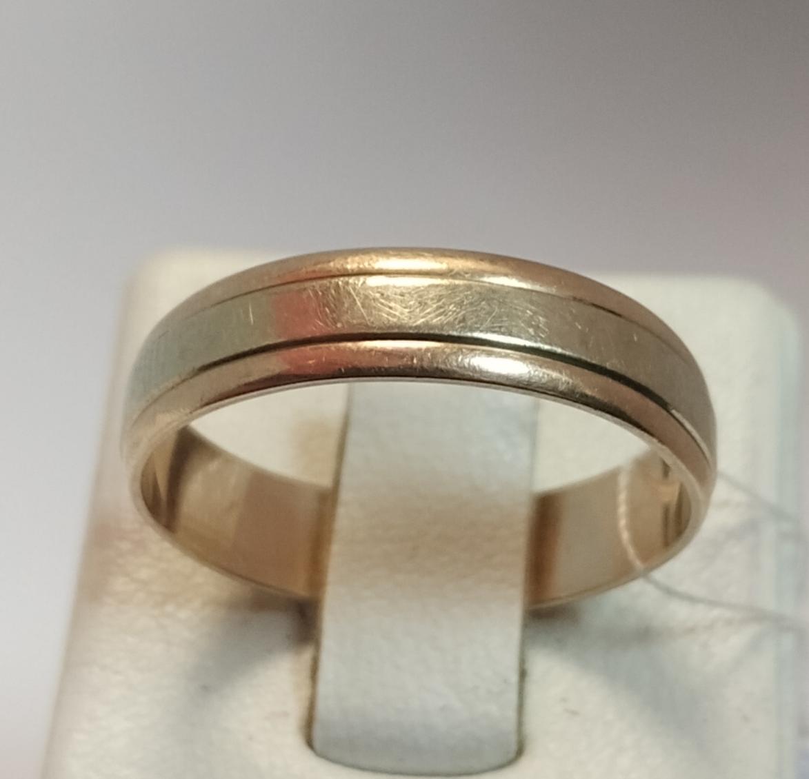 Обручальное кольцо из красного и белого золота (33759071) 1