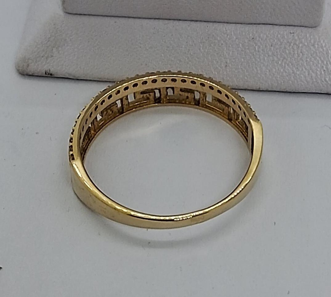 Кольцо из желтого золота с цирконием (33743066) 3