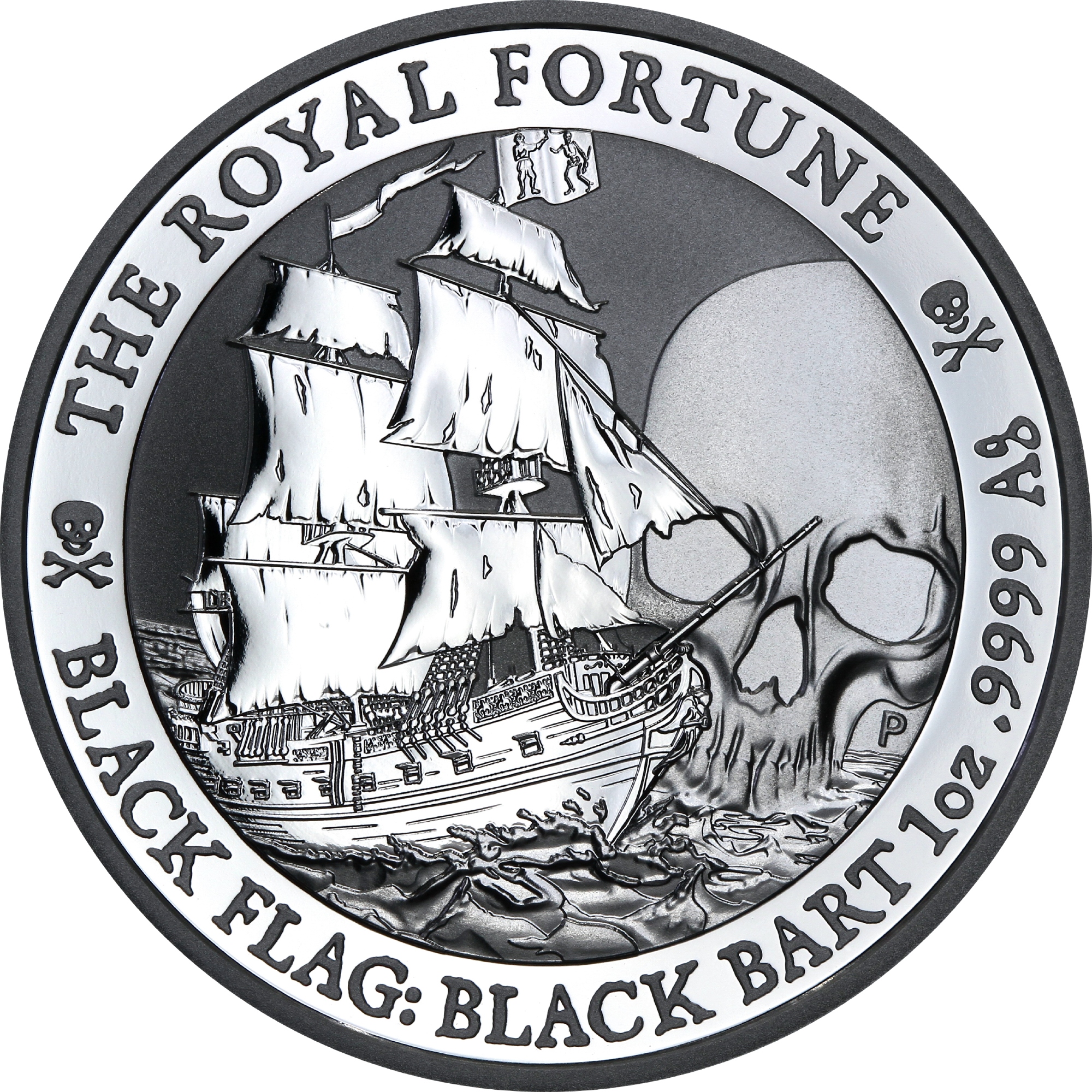 Серебряная монета 1oz Пиратский корабль Королевская Удача 1 доллар 2020 Тувалу (29127668) 1