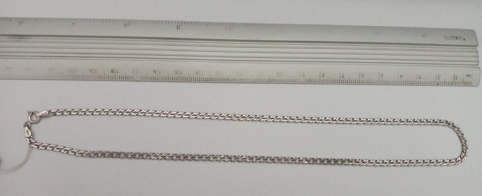 Серебряная цепь с плетением Двойной ромб (31505395) 2