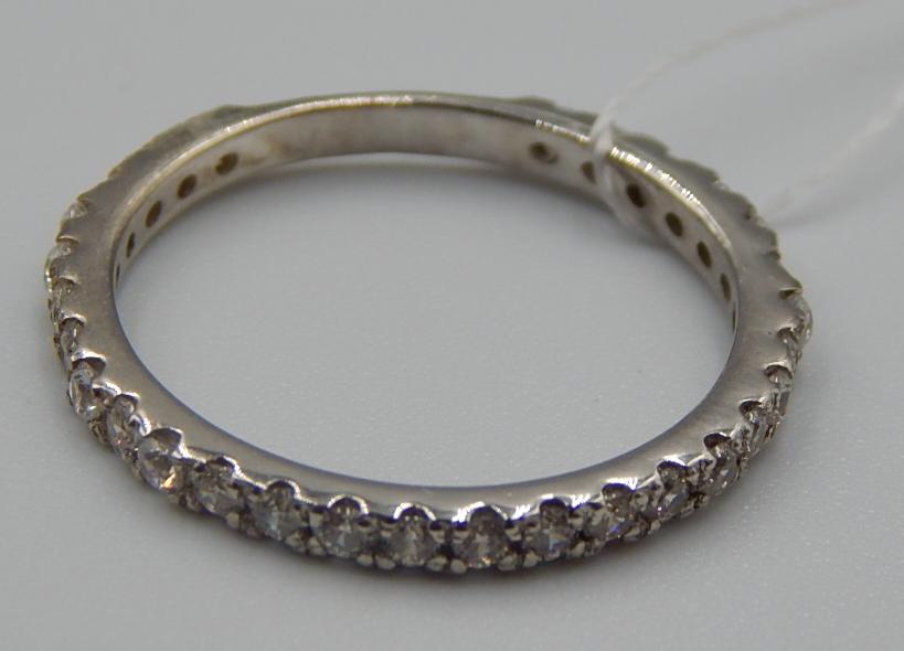Серебряное кольцо с цирконием (31386734) 2