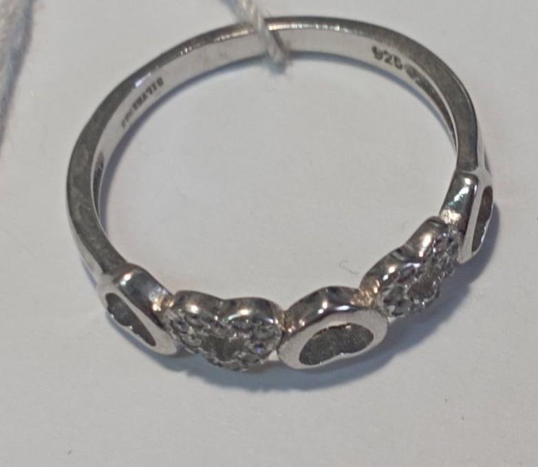 Серебряное кольцо с цирконием (33610457) 2