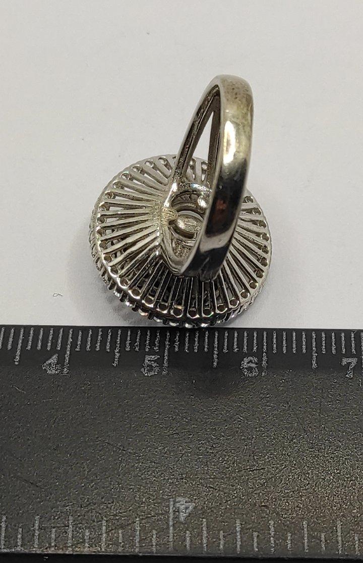 Серебряное кольцо с цирконием (33769462) 6