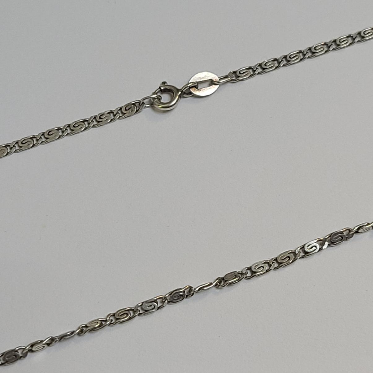 Серебряная цепь с плетением Улитка (33455815) 0