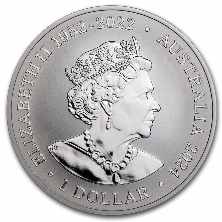Срібна монета 1oz Тигрова Змія 1 долар 2024 Австралія (33075205) 3