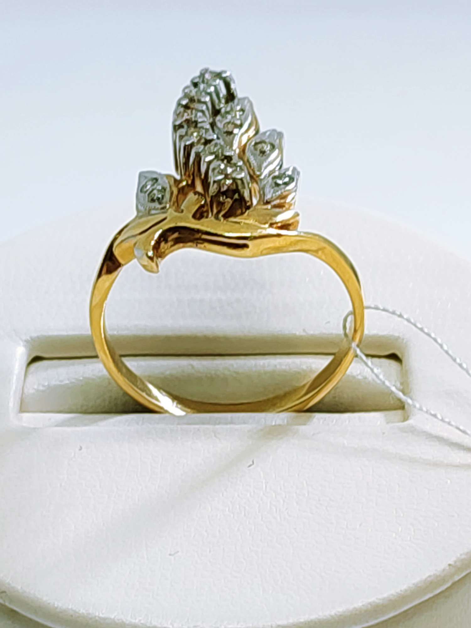 Кольцо из желтого и белого золота с бриллиантами (27416559) 4