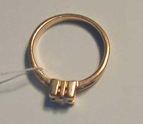 Кольцо из красного золота с бриллиантом (-ми) (27417621) 3