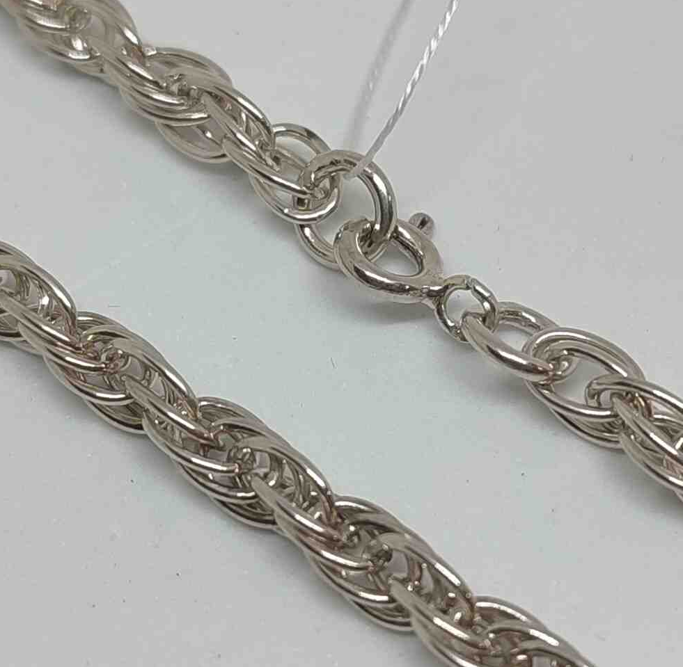 Срібний ланцюг з плетінням Кордове (27459377) 0
