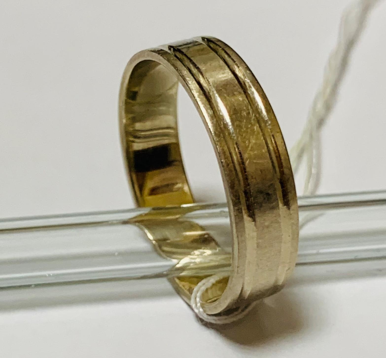 Обручальное кольцо из белого золота (33458623)  0