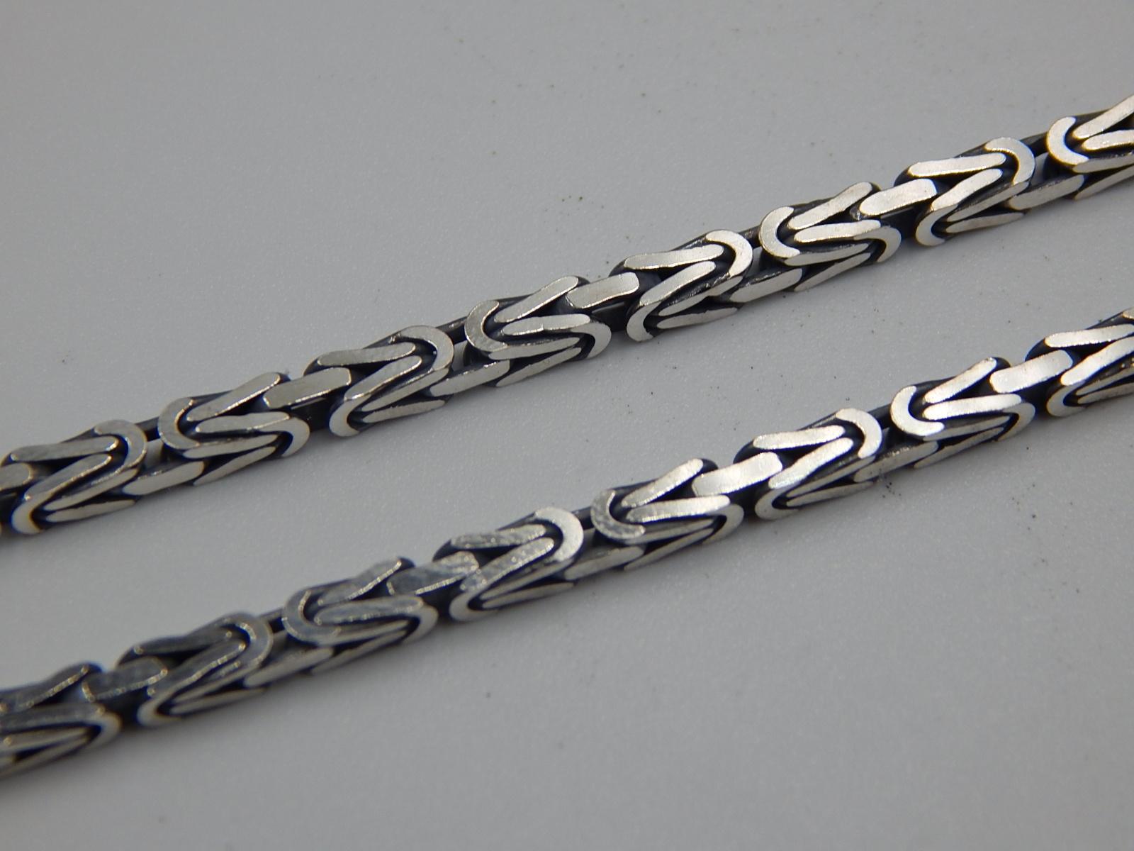 Серебряная цепь с плетением лисий хвост (31658834) 1