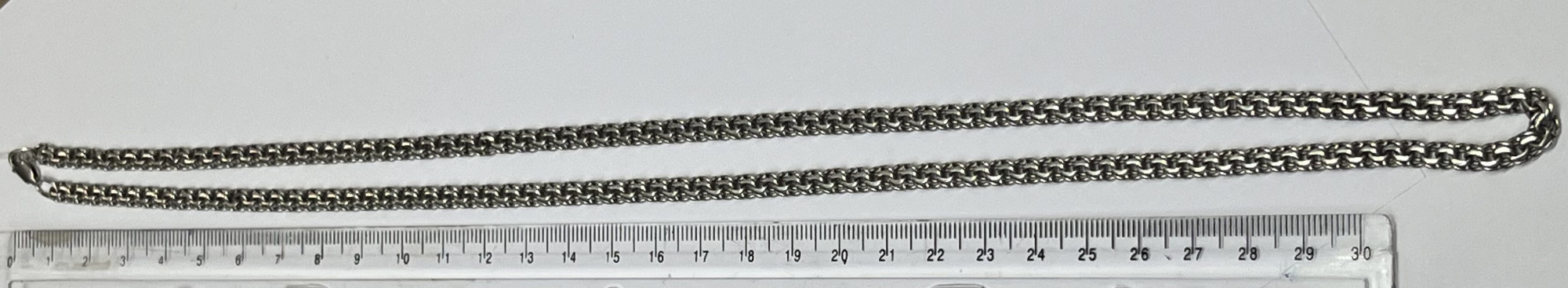 Серебряная цепь с плетением Бисмарк (33773558) 1