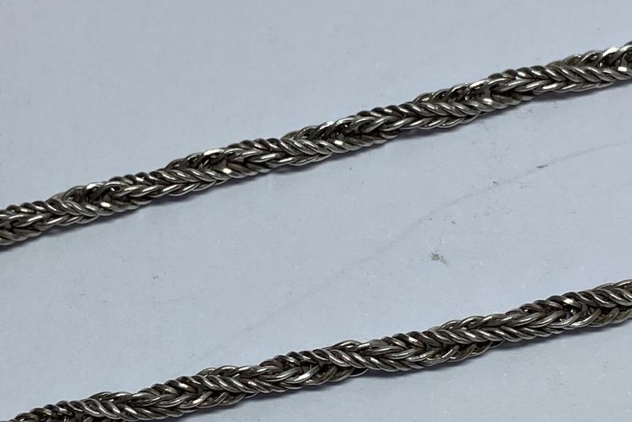 Срібний ланцюг з плетінням Фантазійне (33956726) 2