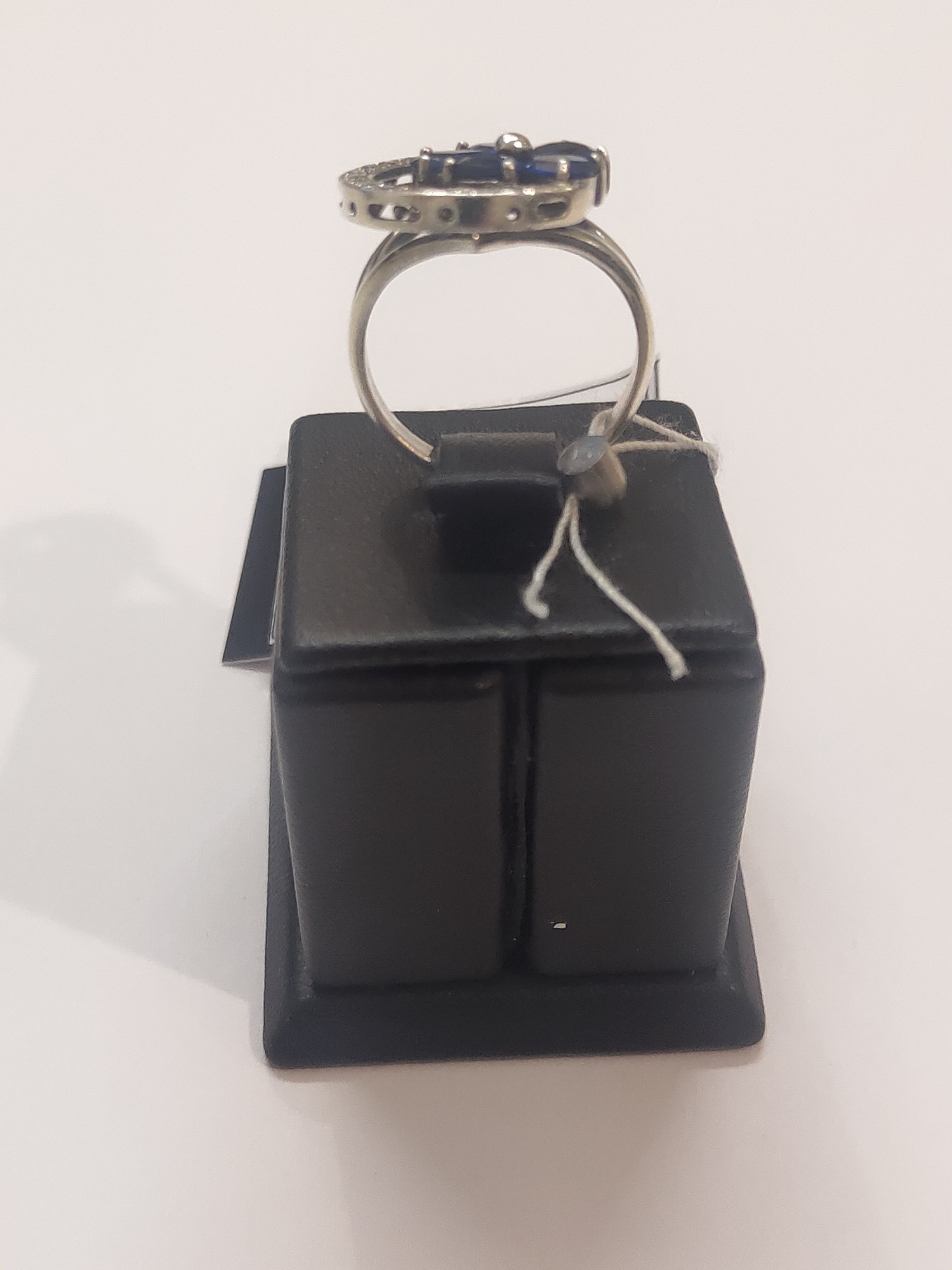 Серебряное кольцо с цирконием (30609975) 5
