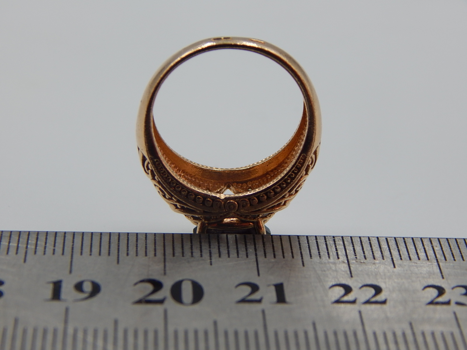 Кольцо из красного золота с цирконием (31056727)  5