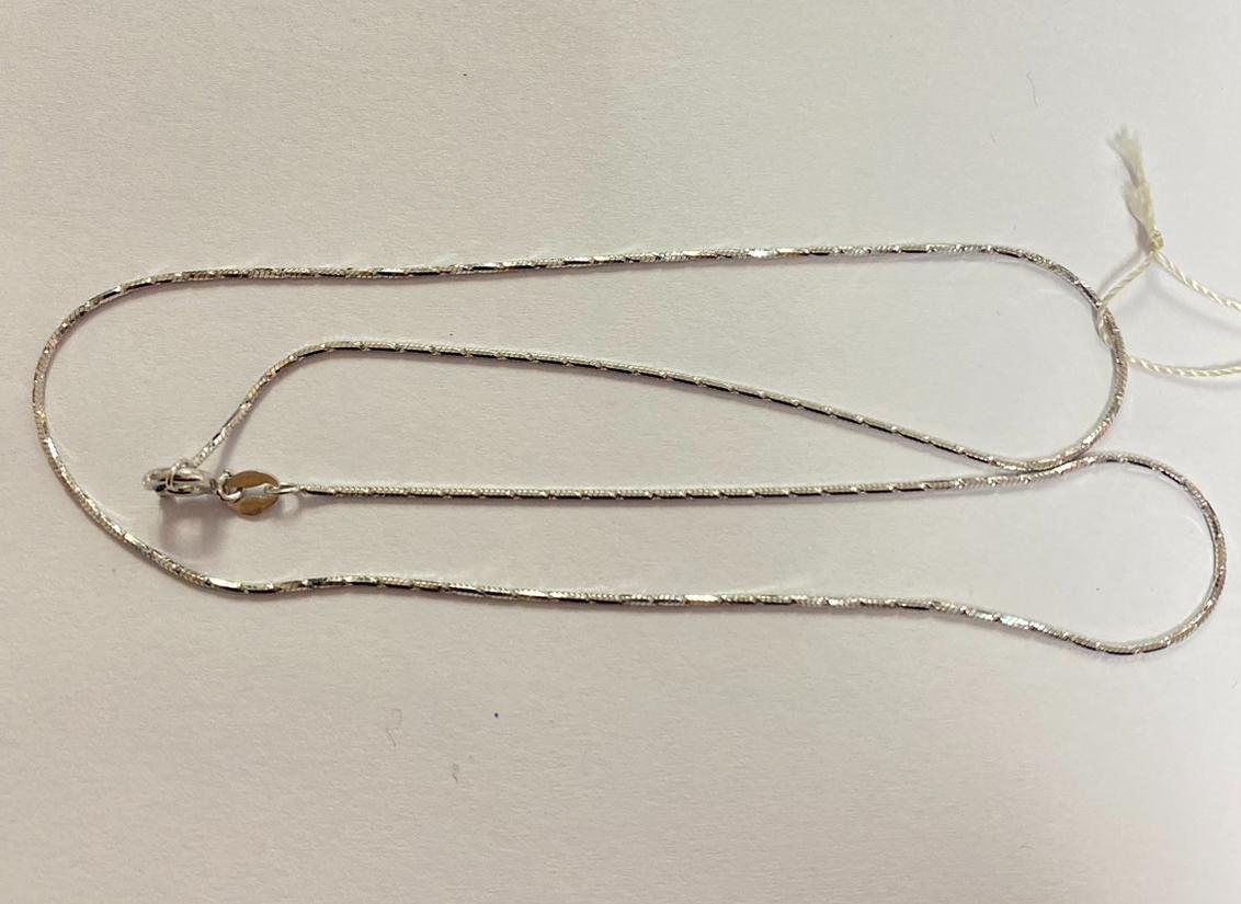 Срібний ланцюг із плетінням Снейк (30588905) 3