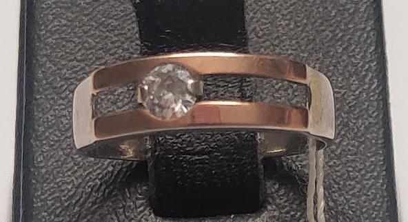Серебряное кольцо с цирконием (30371275) 0