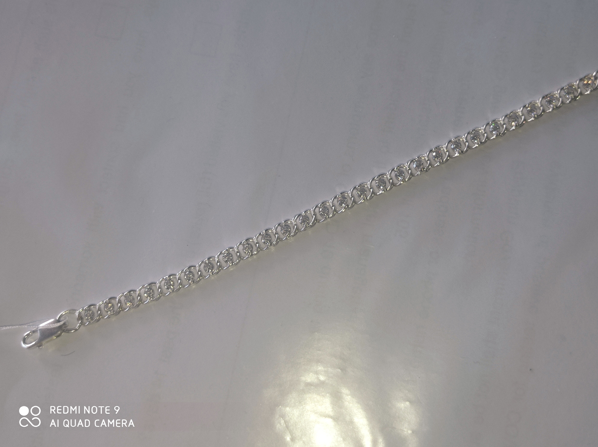 Срібний браслет із цирконієм (28574850) 1