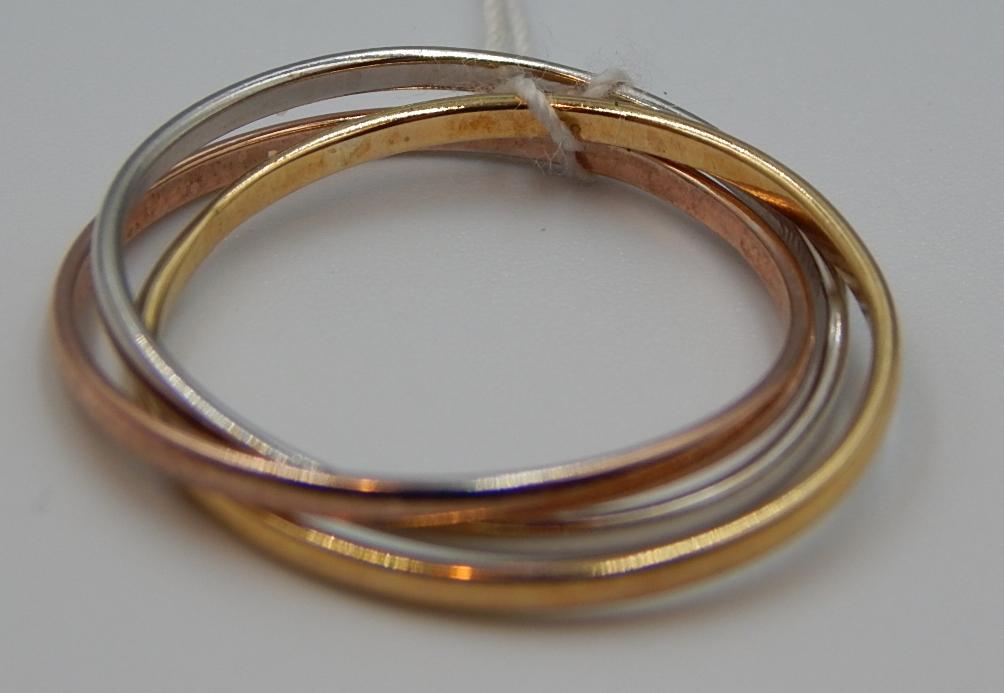 Серебряное кольцо с позолотой (31008559) 3