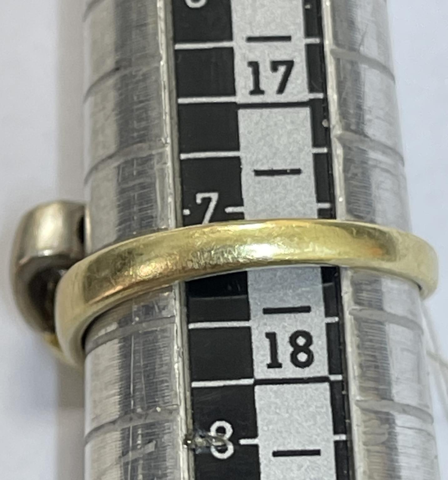 Кольцо из красного и белого золота с бриллиантом (-ми) (33277148) 2