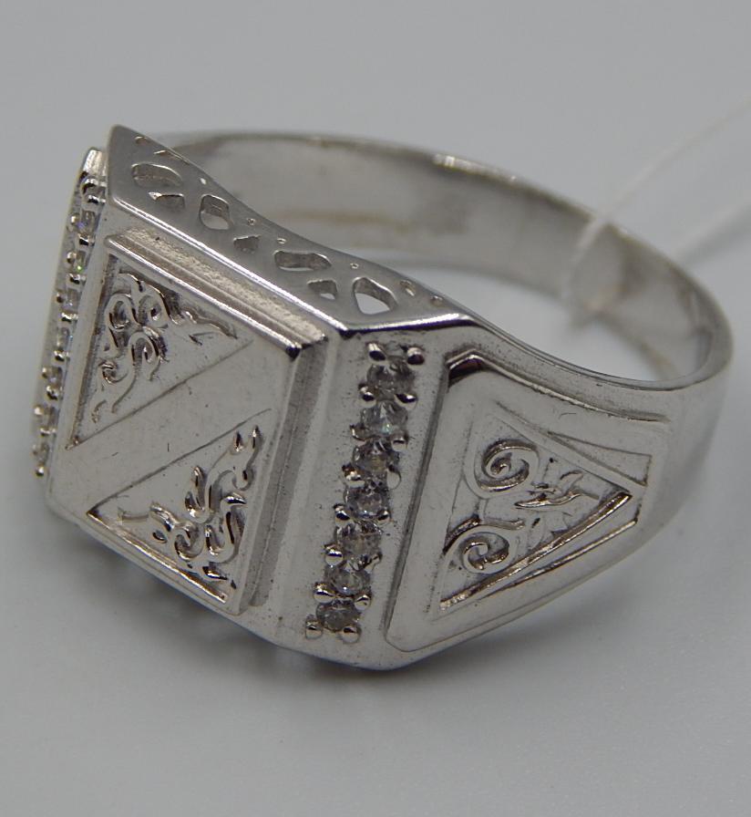 Серебряный перстень с цирконием (30858957) 2
