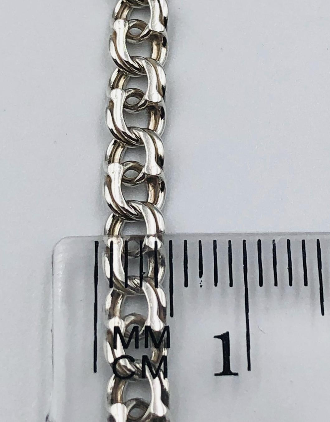 Серебряная цепь с плетением Бисмарк (33720477) 2