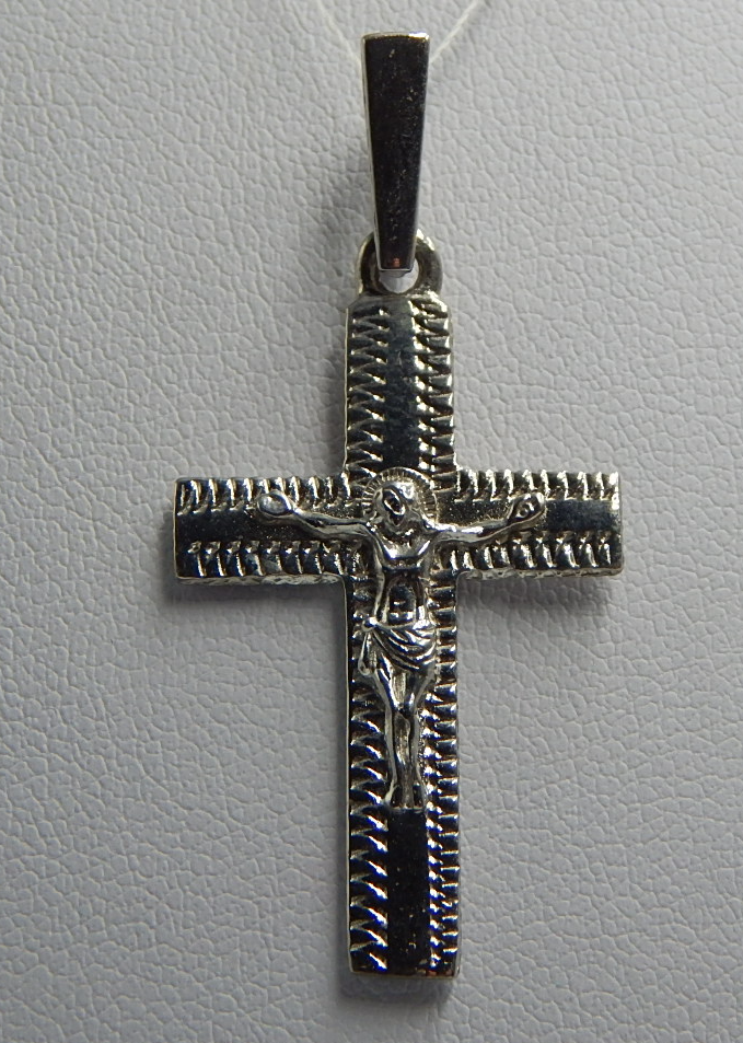 Срібний підвіс-хрест (32565959) 0