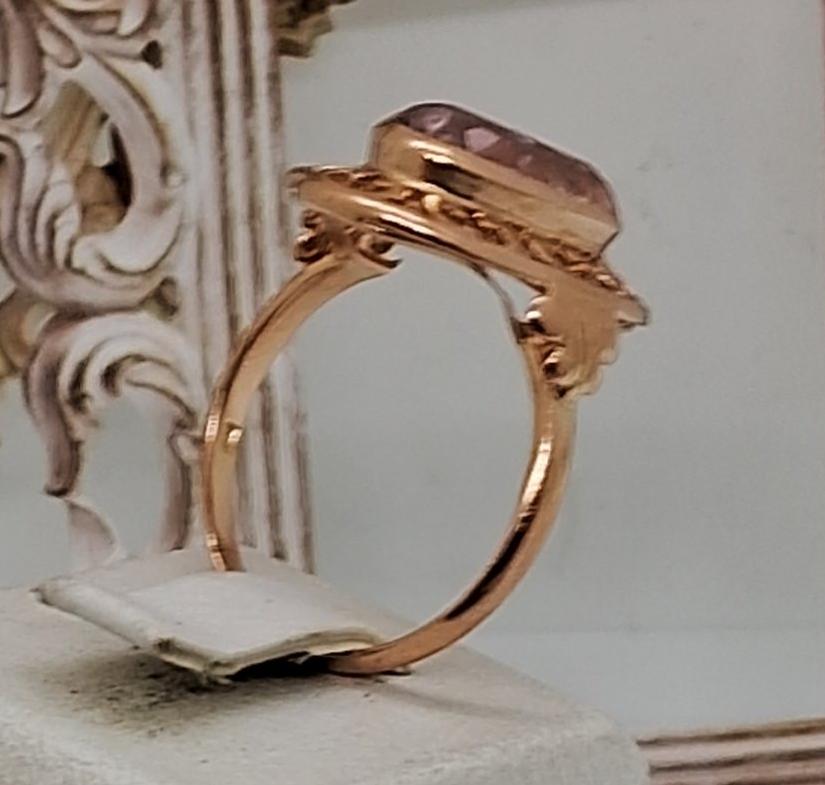 Кольцо из красного золота с корундом (32204818) 1