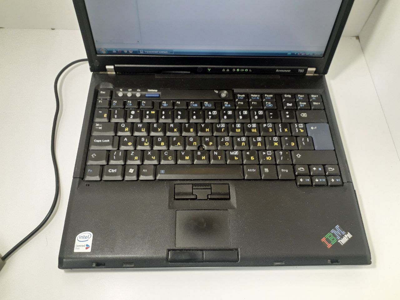 Ноутбук Lenovo ThinkPad T60 (Intel Core Duo T2500/2Gb/HDD160Gb) (33812446) 2