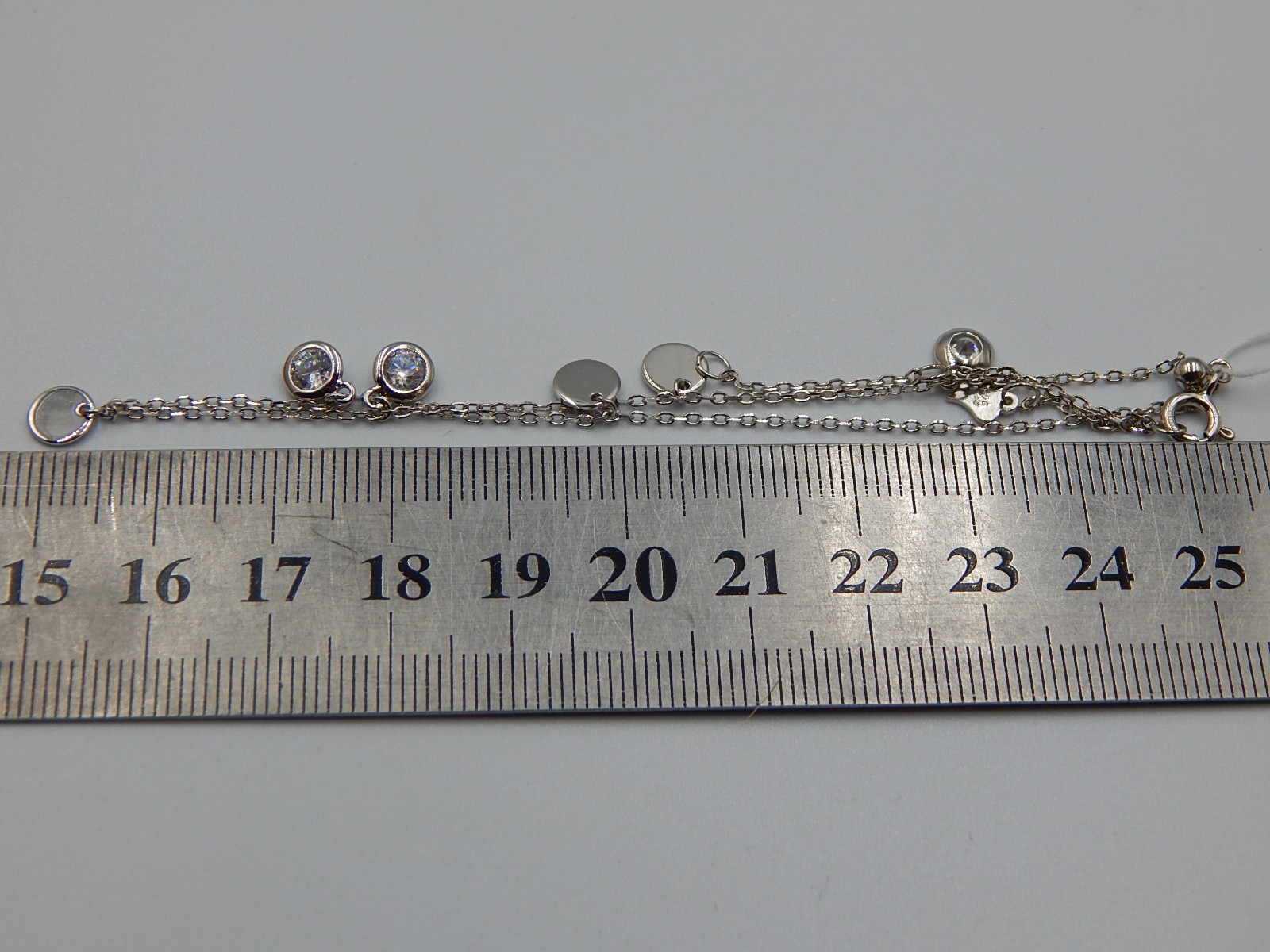 Срібний браслет із цирконієм (30798703)  2