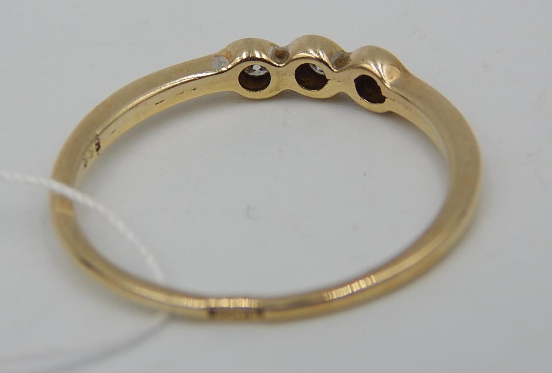 Кольцо из желтого золота с бриллиантом (-ми) (31539609) 5