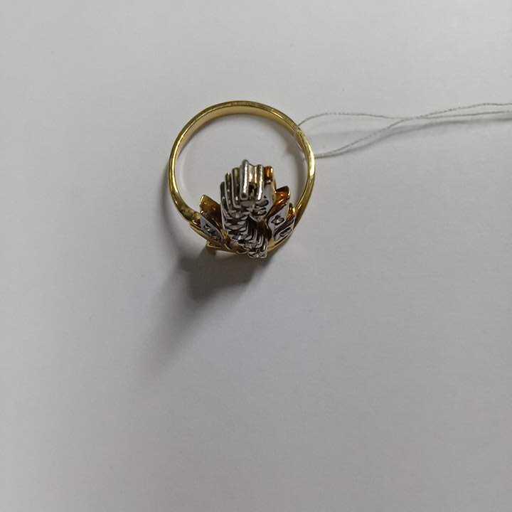 Кольцо из желтого и белого золота с бриллиантами (27416559) 1