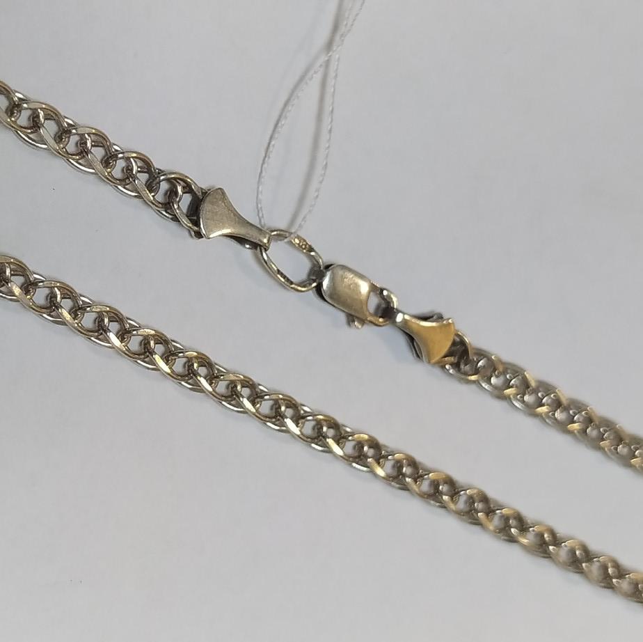 Серебряная цепь с плетением Фантазийное (33534670) 0
