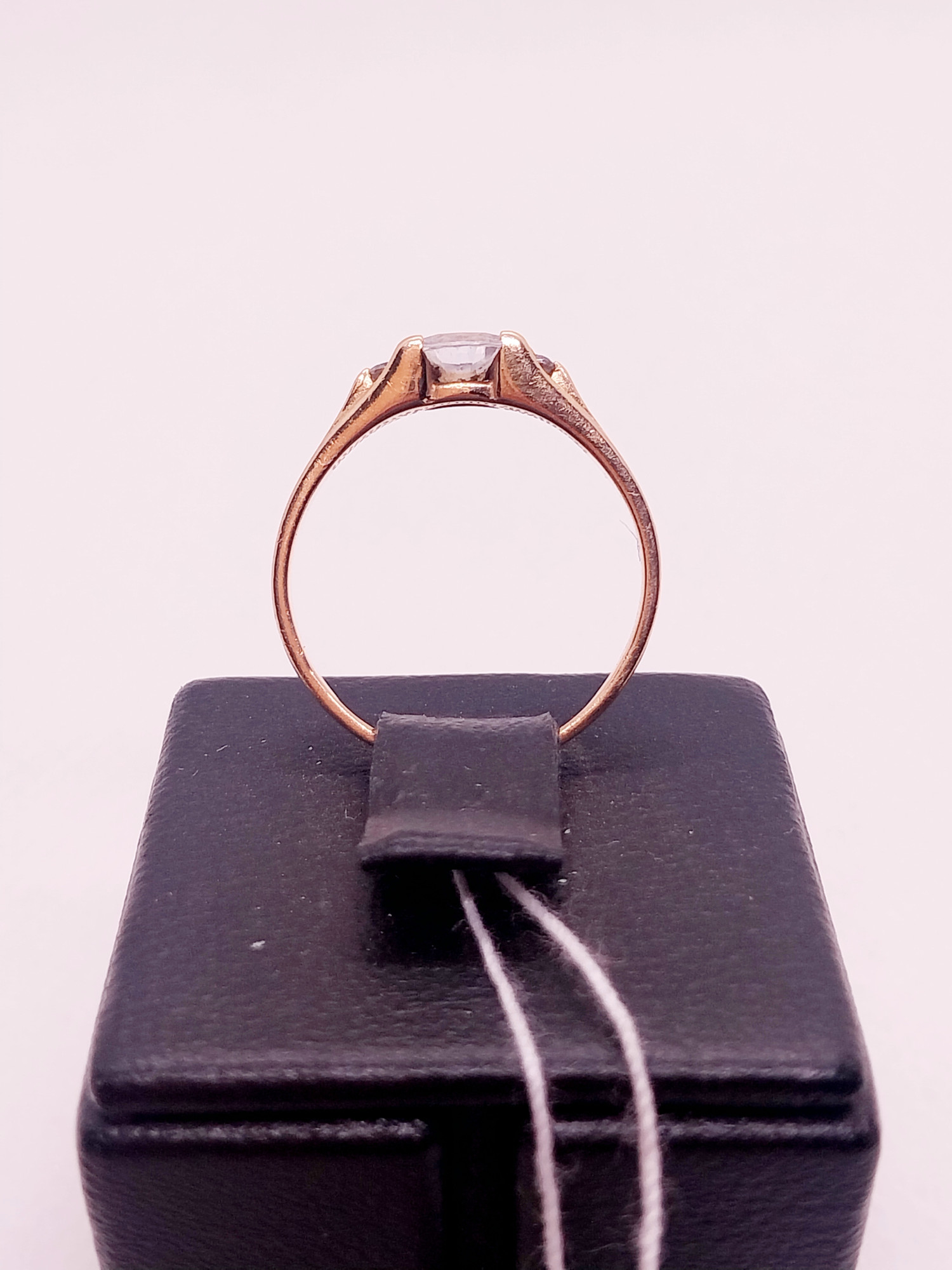 Кольцо из красного золота с цирконием (32321633)  5