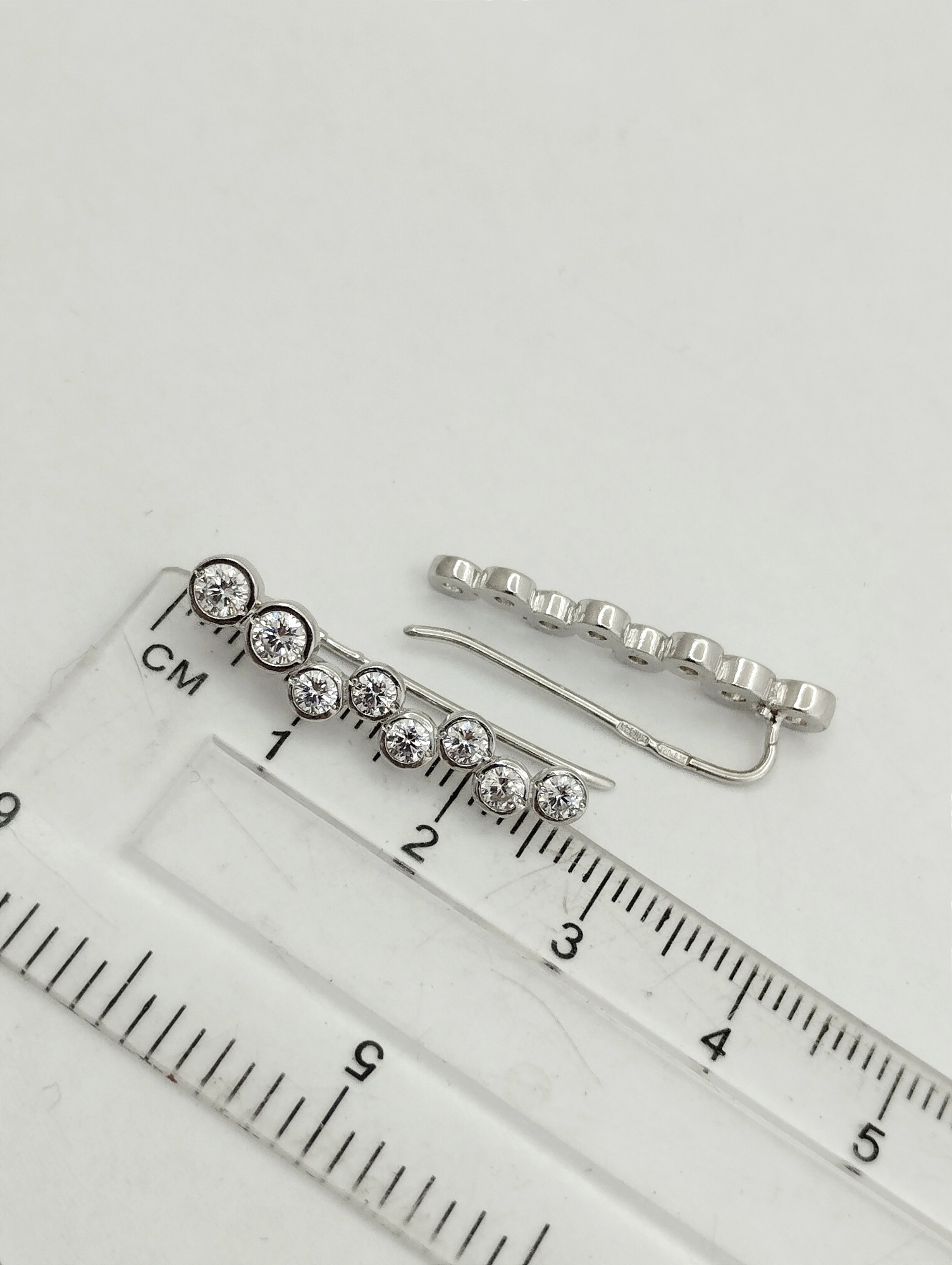 Срібні сережки з цирконієм (33769421) 1